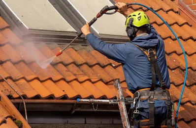 Démoussage et hydrofuge de toiture à Olliergues